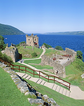 Loch Ness and Urquhart Castle, Highlands, Scotland, United Kingdom, Europe