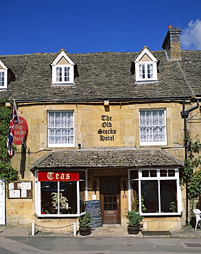 The Old Stocks Hotel, Stow-on-the-Wold, Cotswolds, Gloustershire, England, United Kingdom, Europe