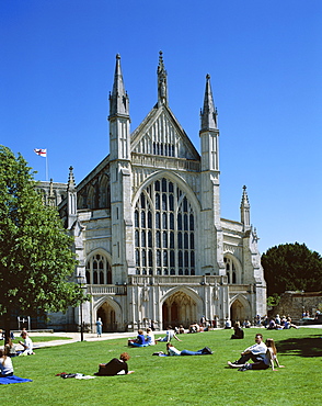 Winchester Cathedral, Winchester, Hampshire, England, United Kingdom, Europe