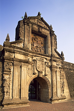 Entrance to Fort Santiago in the Intramuros Historical District, Manila, Philippines, Southeast Asia, Asia