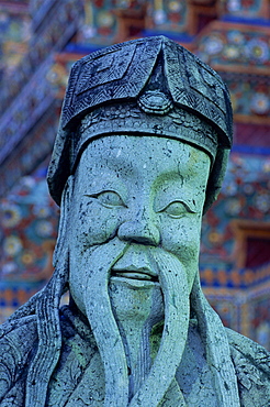 Chinese statue, Wat Pho, Bangkok, Thailand, Southeast Asia, Asia