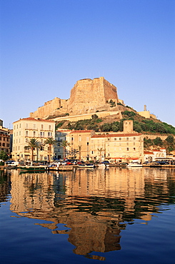 Bonifacio Harbour, Corsica, France, Mediterranean, Europe