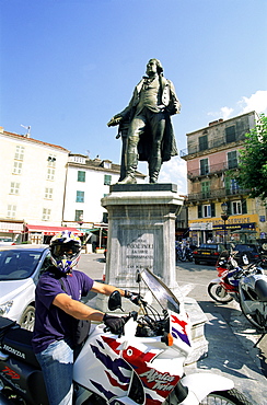 Pascal Paoli Statue, Corte, Corsica, France, Europe