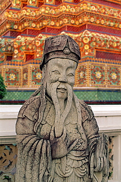 Chinese statue, Wat Pho, Bangkok, Thailand, Southeast Asia, Asia