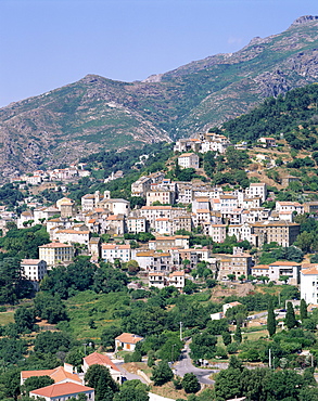 Oletta hill village, Corsica, France, Europe