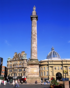 Greys Monument, Newcastle, Tyne and Wear, England, United Kingdom, Europe