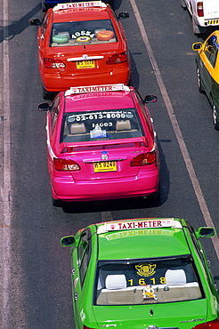 Taxis, Bangkok, Thailand, Southeast Asia, Asia