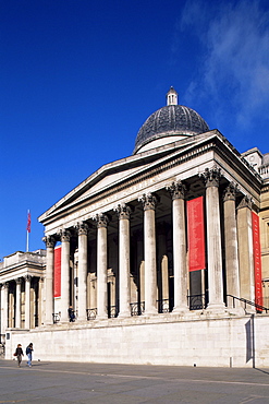 National Gallery, Trafalgar Square, London, England, United Kingdom, Europe