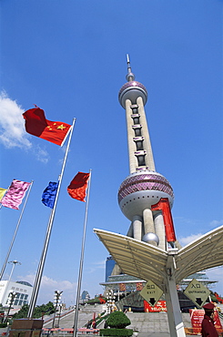 Oriental Pearl TV Tower, Pudong, Shanghai, China, Asia