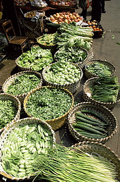 Chinese vegetables, Xiangyang Street Market, Shanghai, China, Asia