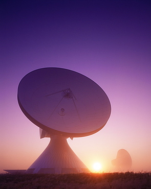 Satellite station at Raisting, Bavaria, Germany, Europe