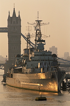 HMS Belfast Museum Ship, Southwark, London, England, United Kingdom, Europe