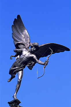 Eros statue, Piccadilly Circus, London, England, United Kingdom, Europe