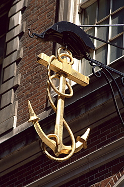 Traditional banking street sign, Lombard Street, City of London, London, England, United Kingdom, Europe