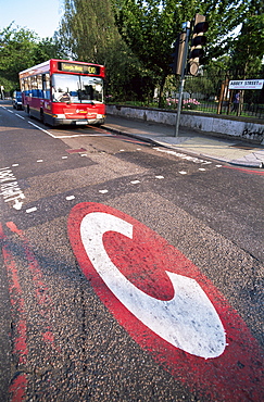 Congestion Charge signs, London, England, United Kingdom, Europe