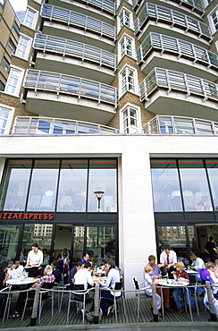 Restaurants and apartments, Bankside, London, England, United Kingdom, Europe