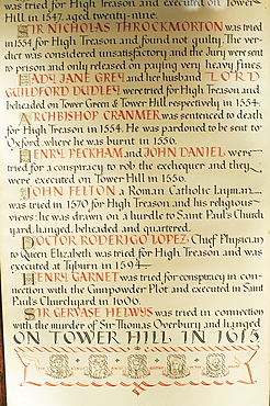 List of important historical trials held in the Guildhall, Guildhall, City of London, London, England, United Kingdom, Europe