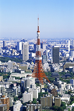 Tokyo skyline from Tokyo City View Tower at Roppongi Hills, Tokyo, Japan, Asia