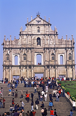 Ruins of St. Pauls Church (Sao Paulo Church), Macau, UNESCO World Heritage Site, China, Asia