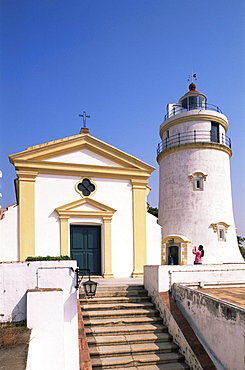 Guia Chapel and Lighthouse, Monte Da Guia, Macau, China, Asia