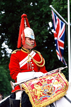 Horse Guard at Horse Guards Parade, Whitehall, London, England, United Kingdom, Europe