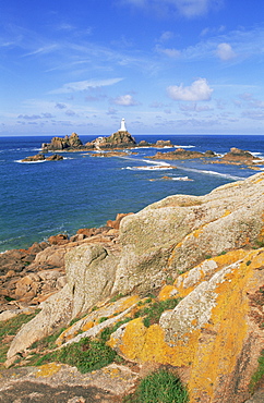 La Corbiere Lighthouse, Jersey, Channel Islands, United Kingdom, Europe