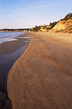 Swanage Beach and cliffs, Swanage, Dorset, England, United Kingdom, Europe