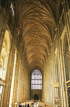 Interior of Canterbury Cathedral, UNESCO World Heritage Site, Canterbury, Kent, England, United Kingdom, Europe