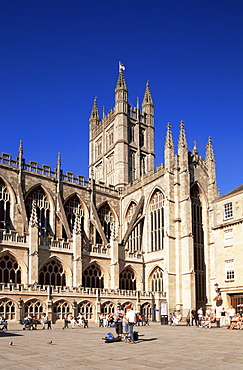 Bath Abbey, UNESCO World Heritage Site, Bath, Somerset, England, United Kingdom, Europe