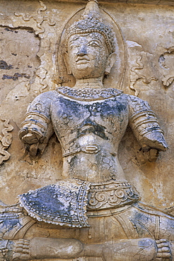 Statue detail at Wat Jet Yot, Chiang Mai, Thailand, Southeast Asia, Asia