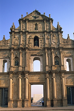 Ruins of St. Paul's Church, UNESCO World Heritage Site, Macau, China, Asia