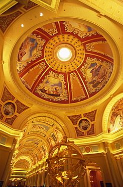 Interior of the Venetian Macao Hotel and Casino, Macau, China, Asia