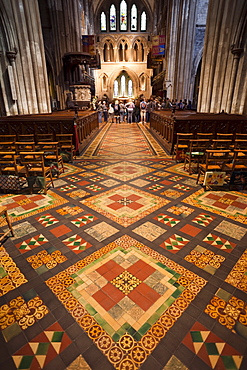 Interior of St. Patrick's Cathedral, Dublin, Republic of Ireland, Europe