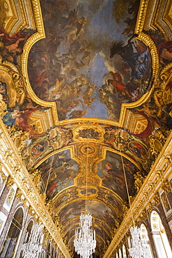 Hall of Mirrors, Palais de Versailles, UNESCO World Heritage Site, Versailles, near Paris, France, Europe