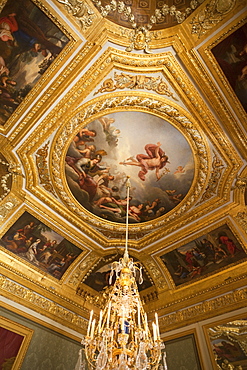 The Queen's Noble Salon, Palais de Versailles, UNESCO World Heritage Site, Versailles, near Paris, France, Europe