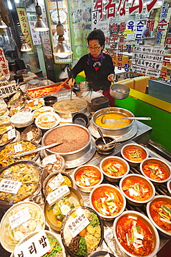 Korean restaurant, Namdaemun Market, Seoul, South Korea, Asia