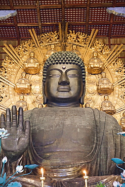 Statue of Buddha, Todaiji Temple, Nara, UNESCO World Heritage Site, Japan, Asia