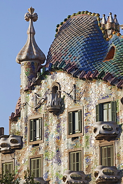 Casa Batllo, UNESCO World Heritage Site, Barcelona, Catalonia, Spain, Europe