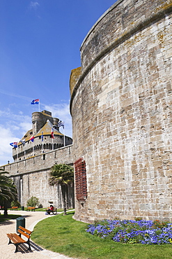 The Fort and City Walls, St. Malo, Brittany, France, Europe