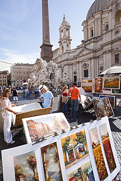 Piazza Navona, Rome, Lazio, Italy, Europe