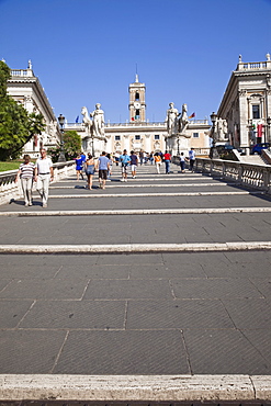 Steps to Piazza del Campidoglio, Capitol, Rome, Lazio, Italy, Europe