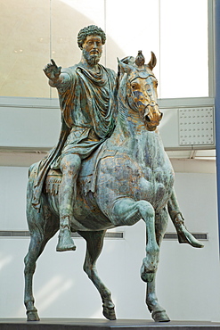 Statue of Marcus Aurelius, Capitoline Museum, The Capitol, Rome, Lazio, Italy, Europe