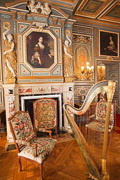 The Grand Salon, Cheverny Castle, Loir et Cher, Loire Valley, France, Europe