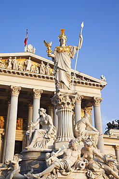 Palais-Athene Fountain, Parliament Building, Vienna, Austria, Europe