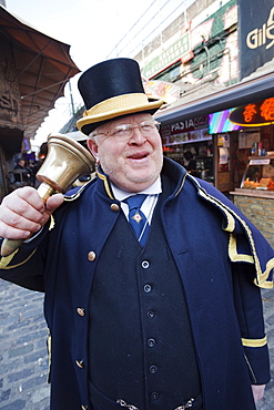 Camden Market Crier, Camden, London, England, United Kingdom, Europe