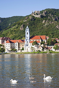 Durnstein and the Danube River, Wachau Cultural Landscape, UNESCO World Heritage Site, Austria, Europe