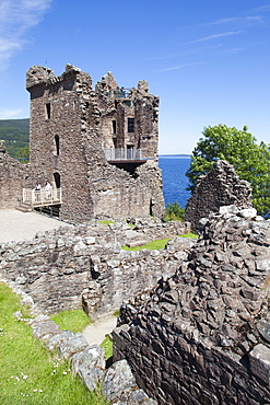 Urquhart Castle, Loch Ness, Highlands, Scotland, United Kingdom, Europe