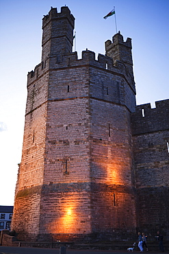 Caernarfon Castle, UNESCO World Heritage Site, Caernarfon, Gwynedd, Wales, United Kingdom, Europe