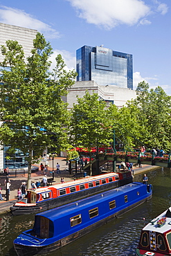 Worcester and Birmingham Canal, Birmingham, West Midlands, England, United Kingdom, Europe