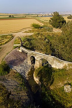 Aerial Kantara bridgein the valley of Beit Shean, Israel